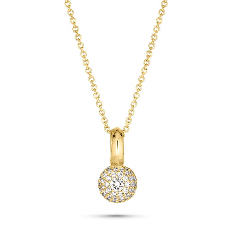 Stone and Strand 14K Yellow Gold Tenembaum Diamond Necklace Front Image