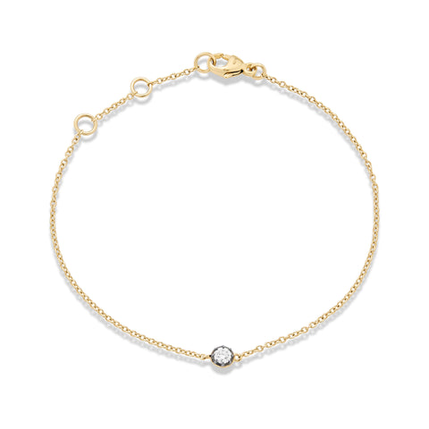 Stone and Strand 10K Yellow Gold The Alibi Diamond Bracelet Front Image