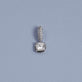 Stone and Strand Sterling Silver The Box LAB-Created Cushion Diamond Charm Editorial Image