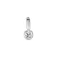 Stone and Strand Sterling Silver The Box LAB-Created Cushion Diamond Charm Rear Image