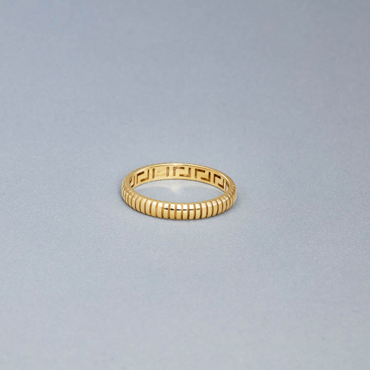 Stone and Strand 14K Yellow Gold The Cher Gold Ring Editorial Image