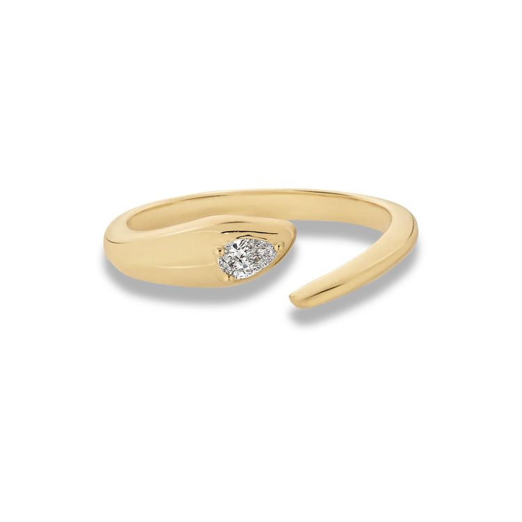 Stone and Strand 14K Yellow Gold The Diana Diamond Ring Front Image