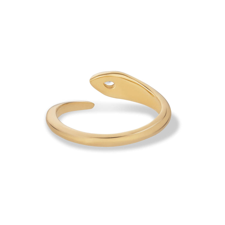 Stone and Strand 14K Yellow Gold The Diana Diamond Ring Rear Image