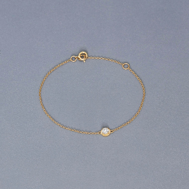 Stone and Strand 14K Yellow Gold The Donna Bracelet Editorial Image