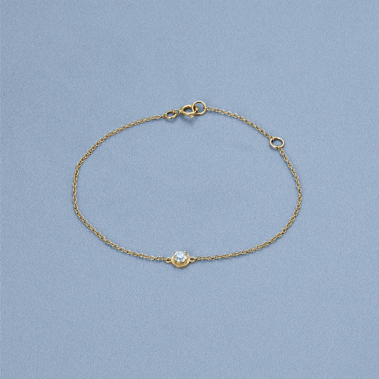 Stone and Strand 14K Yellow Gold The Donna Bracelet Editorial Image
