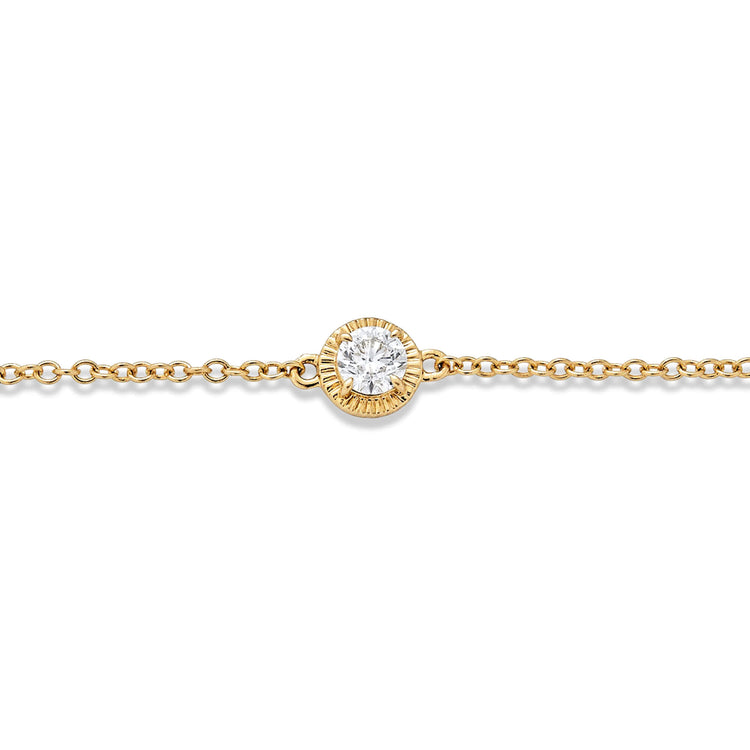 Stone and Strand 14K Yellow Gold The Donna Bracelet Close Up Image