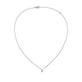 Stone and Strand 14K White Gold The Essential Dainty Diamond Solitaire Necklace Front Image