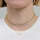 Image of 14K Yellow Gold The Essential Dainty Diamond Solitaire Necklace with Stone and Strand Necklaces