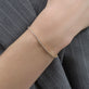 Image of 14K Yellow Gold The Essential Dainty Tennis Bracelet on Models Arm