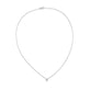 Stone and Strand 14K White Gold The Essential Diamond Solitaire Necklace Front Image