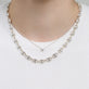 Image of 14K White Gold The Essential Diamond Solitaire Necklace with Stone and Strand Necklaces