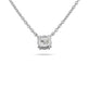 Stone and Strand 14K White Gold The Essential Diamond Solitaire Necklace Rear Image