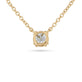 Stone and Strand 14K Yellow Gold The Essential Diamond Solitaire Necklace Rear Image