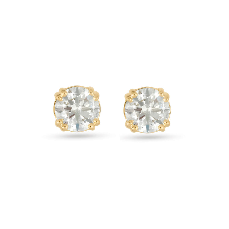 Stone and Strand 14K Yellow Gold The Essential Diamond Studs 0.40ctw Front Image