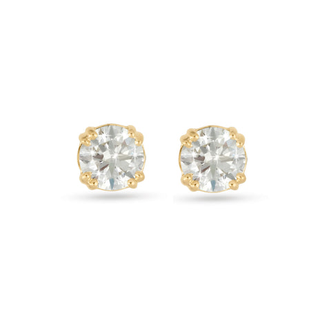 Stone and Strand 14K Yellow Gold The Essential Diamond Studs 0.40ctw Front Image