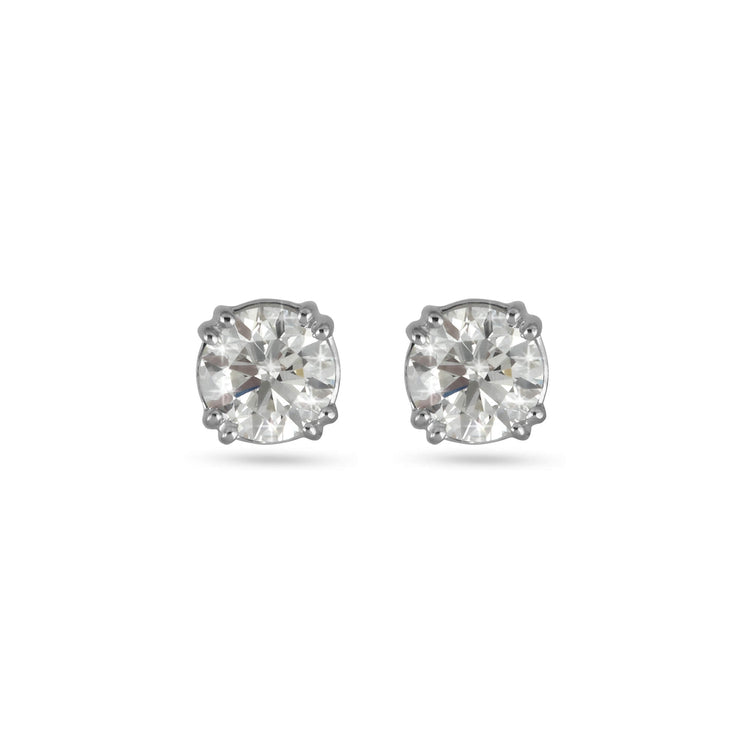 Stone and Strand 14K White Gold The Essential Diamond Studs 0.40ctw Front Image