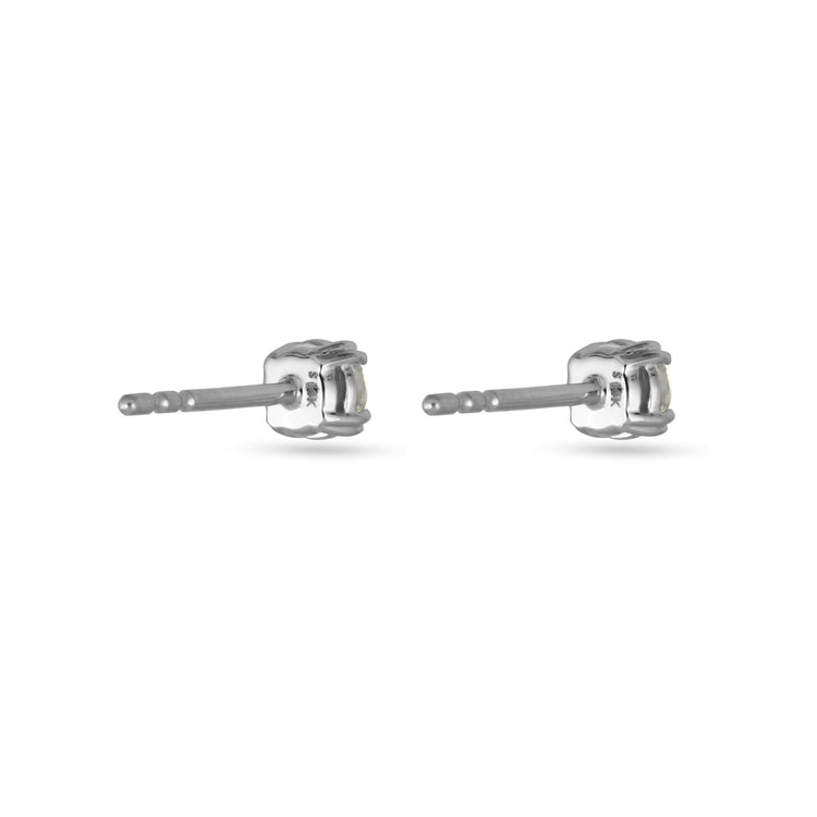 Stone and Strand 14K White Gold The Essential Diamond Studs 0.40ctw Rear Image