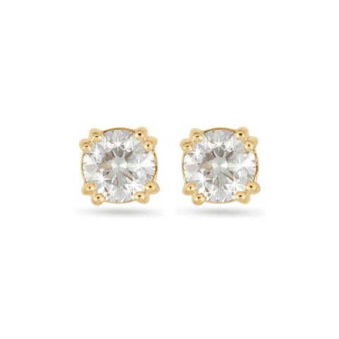 Stone and Strand 14K Yellow Gold The Essential Diamond Studs 0.60CTW Front Image