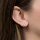 Image of 14K Yellow Gold The Essential Diamond Studs 0.60CTW on Models Ear