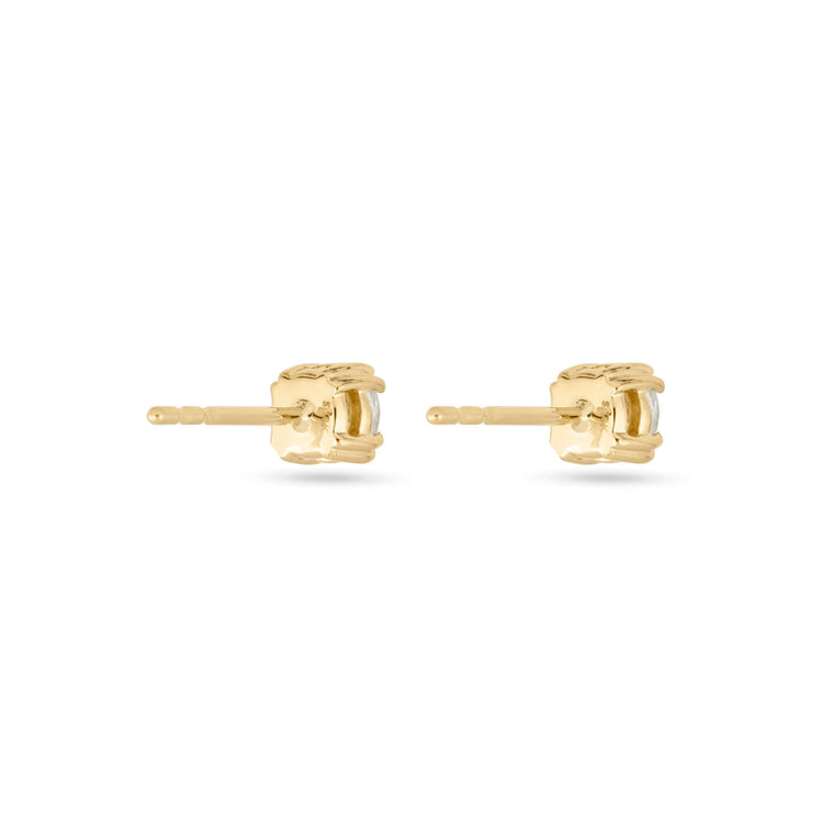Stone and Strand 14K Yellow Gold The Essential Diamond Studs 0.60CTW Rear Image