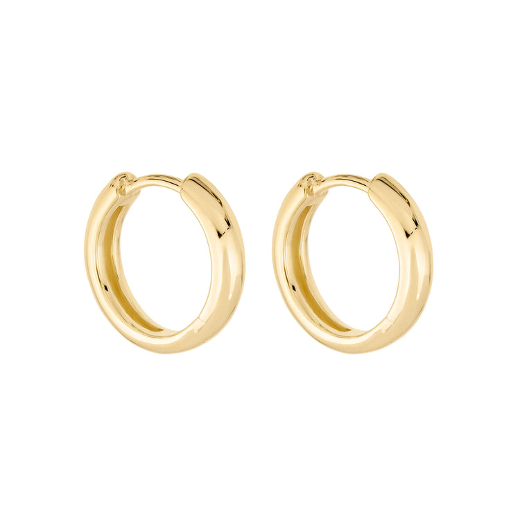 Stone and Strand 14K Yellow Gold The Essential Gold Hoop Side Image