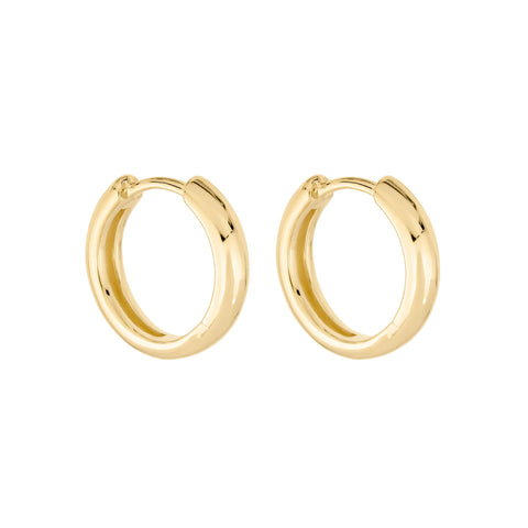 Stone and Strand 14K Yellow Gold The Essential Gold Hoop Side Image