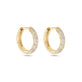 Stone and Strand 14K Yellow Gold The Essential Pave Hoop Side Image