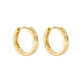 Stone and Strand 14K Yellow Gold The Essential Ridged Hoop Side Image