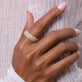 Image of 14K Yellow Gold The Gold Balthazar Diamond Ring on Models Hand