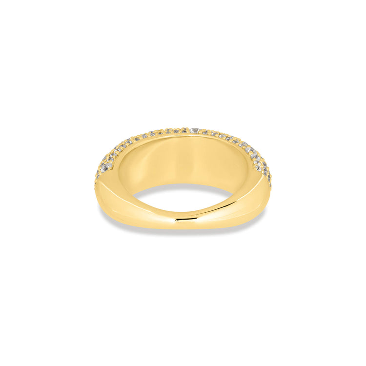 Stone and Strand 14K Yellow Gold The Gold Balthazar Diamond Ring Rear Image