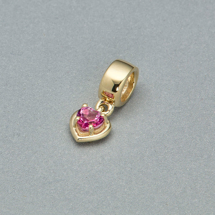 Stone and Strand 14K Yellow Gold The Heart Of It Pink Topaz Bead Editorial Image