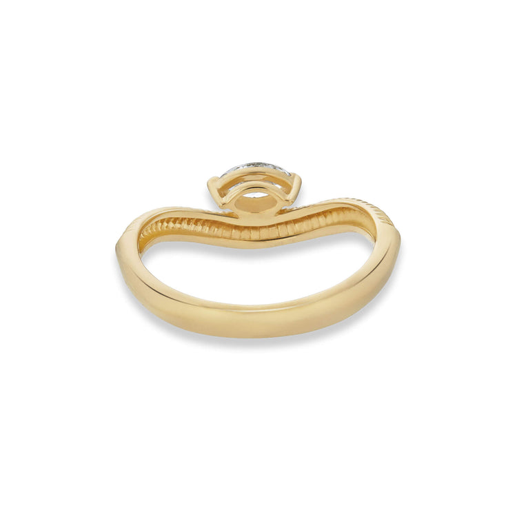 Stone and Strand 14K Yellow Gold The Janet Ring Rear Image