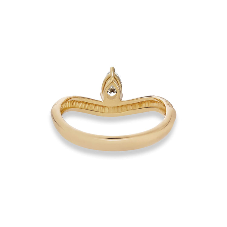 Stone and Strand 14K Yellow Gold The Joan Ring Rear Image