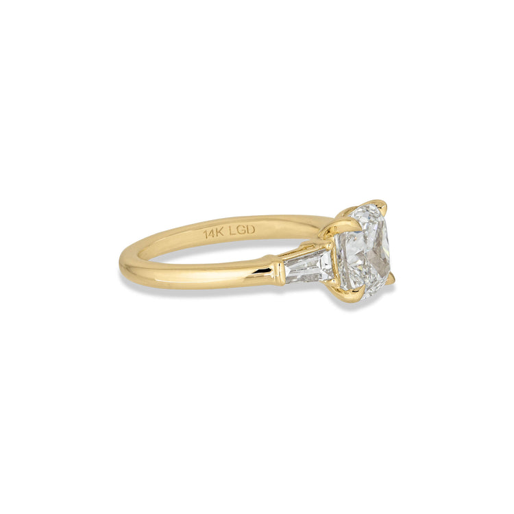 Stone and Strand 14K Yellow Gold The Lab-Created Clio Ring Side Image
