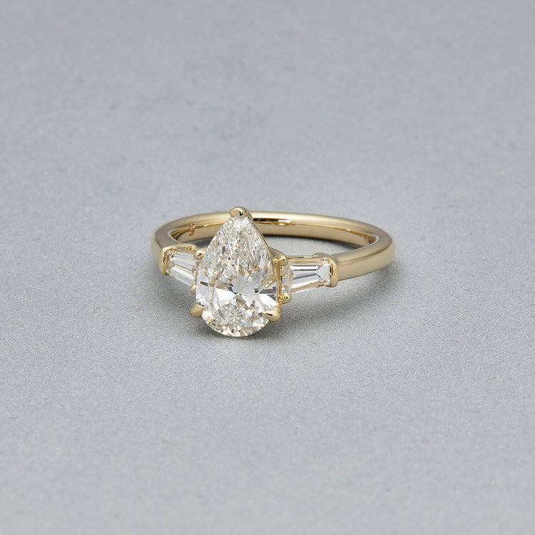 Stone and Strand 14K Yellow Gold The Lab-Created Daphne Ring Editorial Image