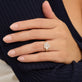 Image of 14K Yellow Gold The Lab-Created Hera Ring on Models Hand