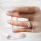 Image of 14K Yellow Gold The Lab-Created Selene Ring with Stone and Strand Rings