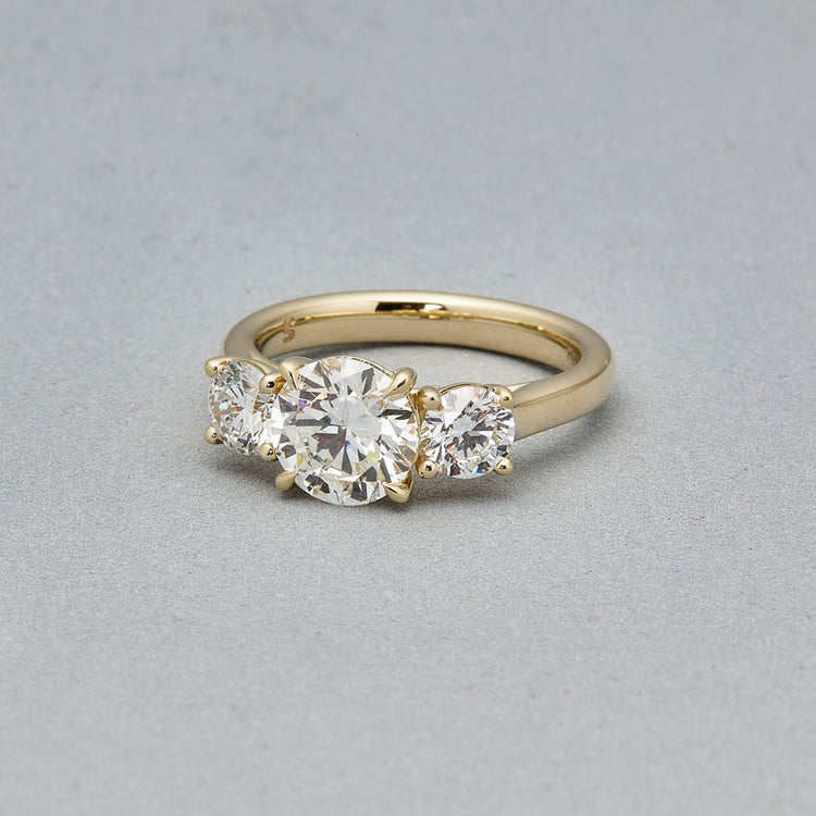 Stone and Strand 14K Yellow Gold The Lab-Created Selene Ring Editorial Image