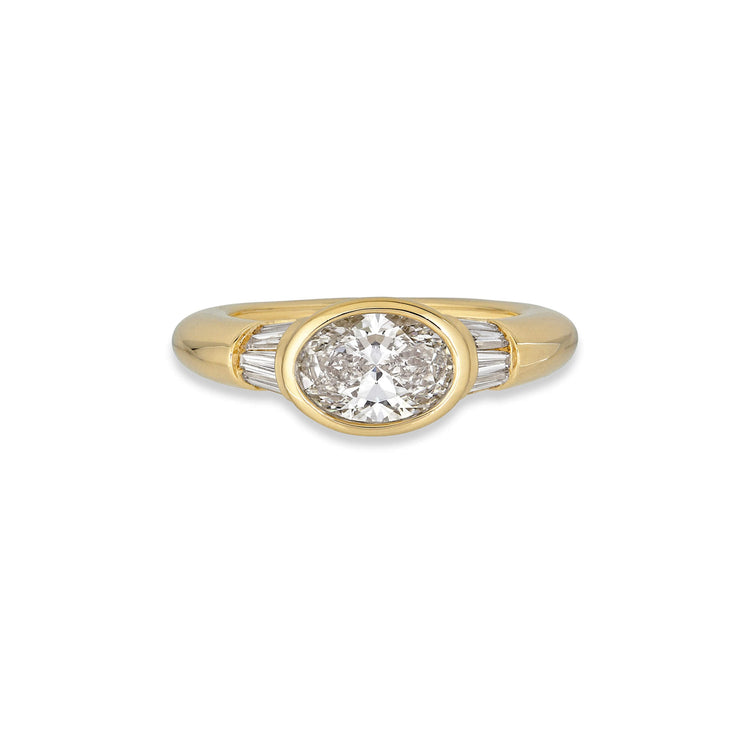 Stone and Strand 14K Yellow Gold The Lab-Created Thalia Ring Front Image