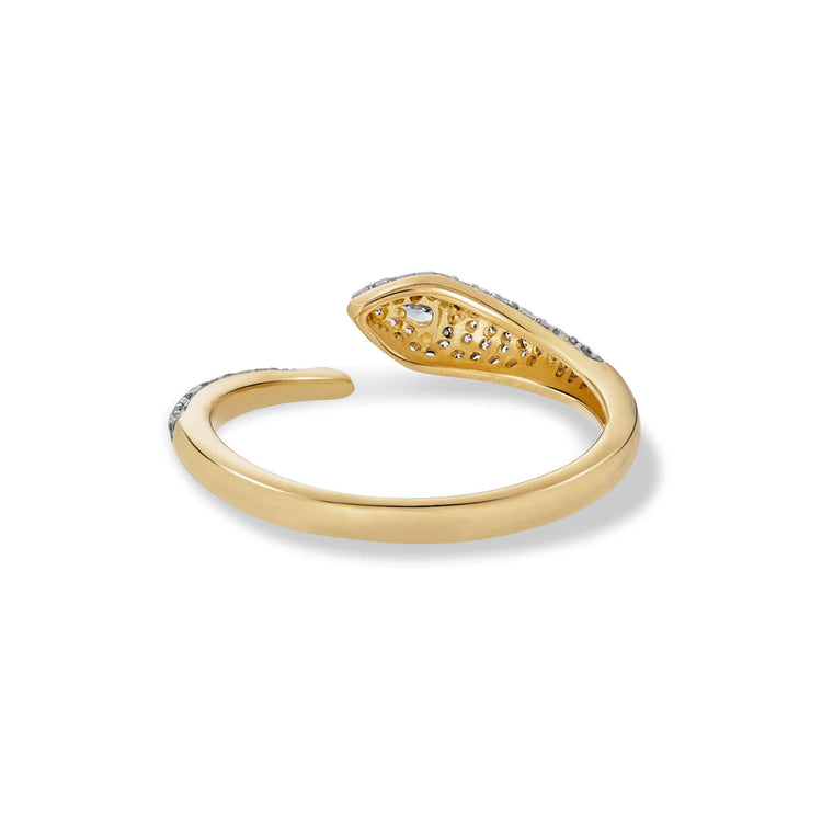 Stone and Strand 14K Yellow Gold The Pave Diana Diamond Ring Rear Image
