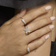 Image of 14K Yellow Gold The Pave Diana Diamond Ring with Stone and Strand Rings