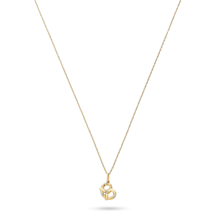 Stone and Strand 10K Yellow Gold The Salt To My Pretzel Diamond Necklace Front Image