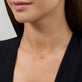 Image of 10K Yellow Gold The Shadow Drop Diamond Choker on Models Neck