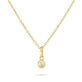 Stone and Strand 10K Yellow Gold The Shadow Drop Diamond Choker Rear Image