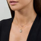 Image of 10K Yellow Gold The Shadow Drop Diamond Choker with Stone and Strand Necklaces