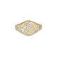 Stone and Strand 14K Yellow Gold The Standard Diamond Signet Ring Front Image