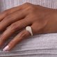 Image of 14K Yellow Gold The Standard Diamond Signet Ring on Models Hand