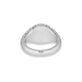 Stone and Strand Sterling Silver The Standard LAB-Created DIamond Signet Rear Image