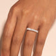 Image of 14K Yellow Gold Stephanie Lab-Created Diamond Eternity Band on Models Hand