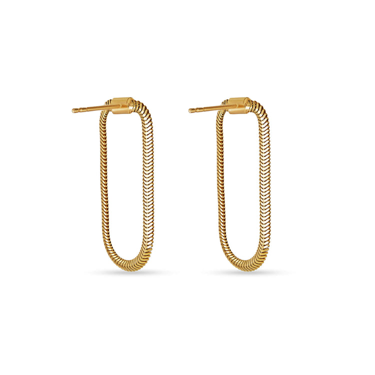 Stone and Strand 14K Yellow Gold The Tina Earrings Rear Image